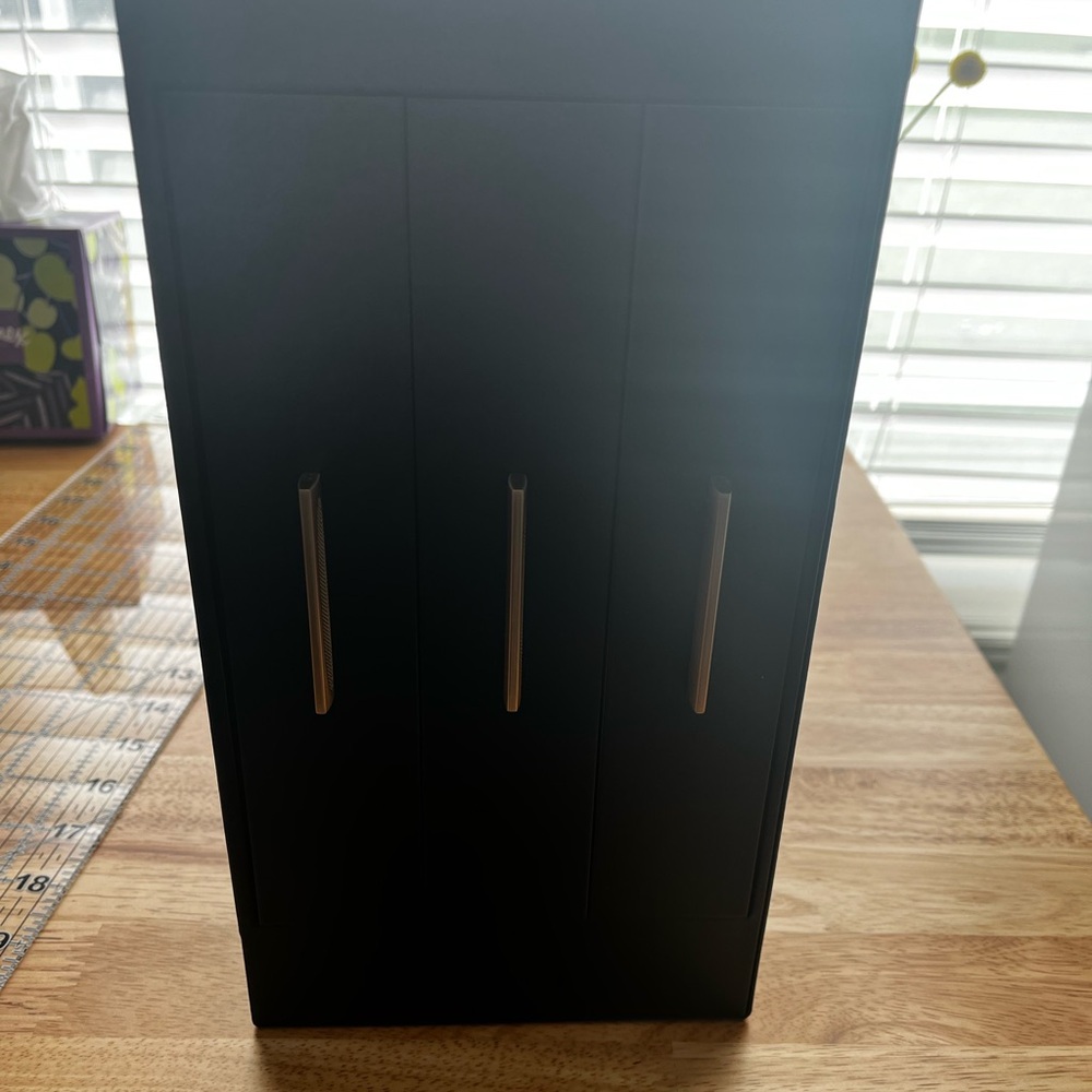 5-Layer Jewelry Box with Large Mirror, Modern Jewelry Organizer with 3 Side Draw - Picture 6 of 9